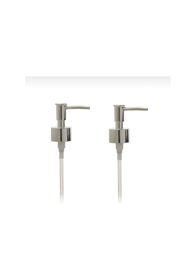 2 Adet Gri Sıvı Sabunluk Başlık Yedek Pompa Başlık Krom Silver Gri 675174246 Gri