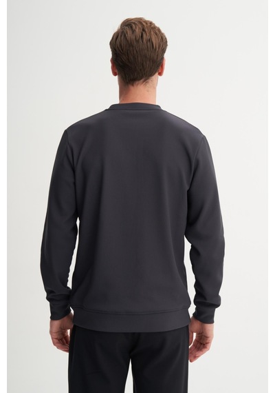 Cazador 51520 Erkek Bisiklet Yaka Sweatshirt Antrasit