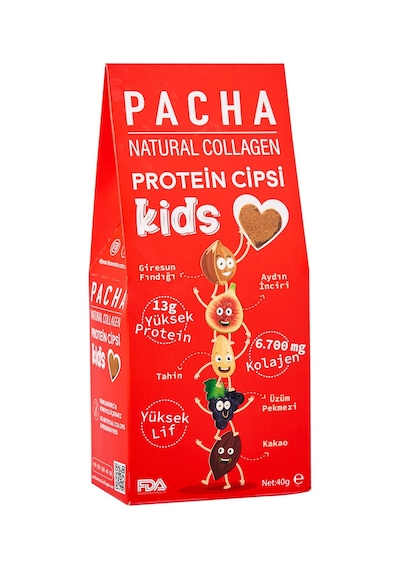Pacha Natural Collagen Kids Çocuklar İçin Protein Cipsi 40 G - 3 Adet Tarı