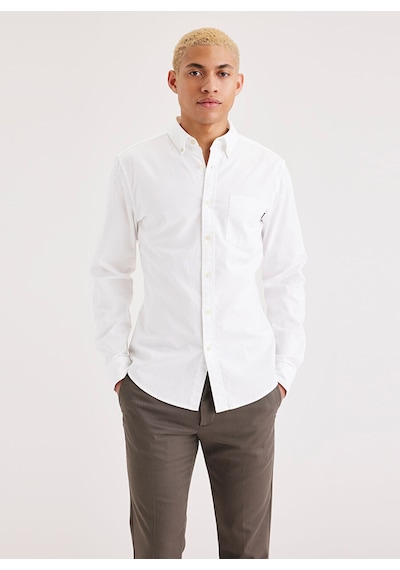 Dockers Minimalist Erkek Gömlek - Uzun Kol - Günlük Şıklık Neutrals