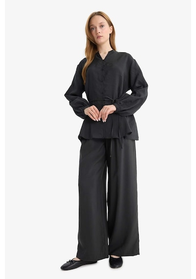 Defacto Wide Leg Geniş Paça Modal Pantolon F5246ax25auar214 Antrasit