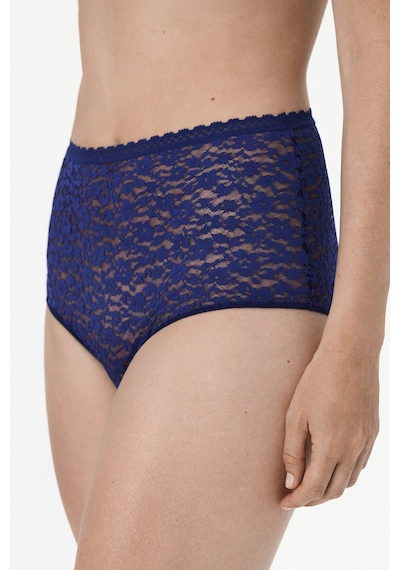 Penti Lacivert Easy Dantel Çiçekli Yüksek Bel Slip Külot