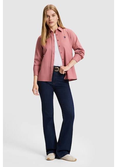 U.S. Polo Assn. Kadın Orkide Uzun Kollu Basic Gömlek 50324791-vr221