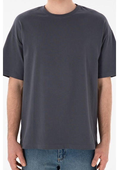 U.S. Polo Assn. Erkek Oversize Fit Bisiklet Yaka Antrasit Tişört 50305859-VR006 U.S. Polo Assn. Erkek Oversize Fit Bisiklet Yaka Antrasit Tişört 50305859-VR006