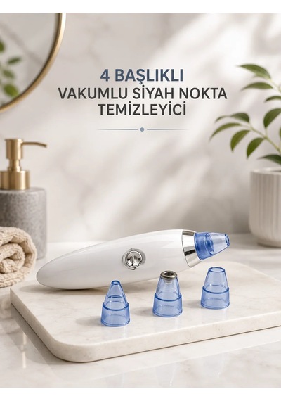 Yeni Nesil Vakumlu Pilli Siyah Nokta Ve Yüz Temizleme Cihazı 4 Başlıklı 80629619