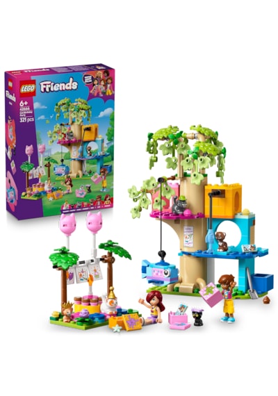 LEGO® Friends Kedi Doğum Günü Partisi ve Ağaç Ev 42666 - 6 Yaş ve Üzeri Çocuklar için Yaratıcı Oyuncak Yapım Seti (321 Parça)