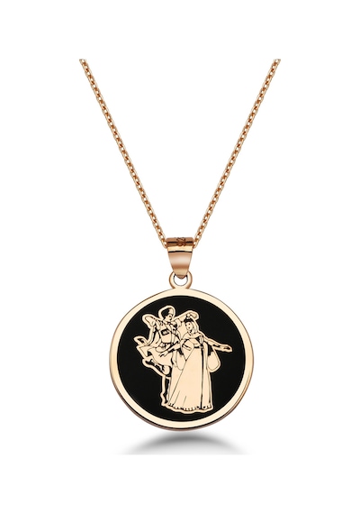 Kafkas Çerkes Dansı Gümüş Kolye - Rose Rose Gold