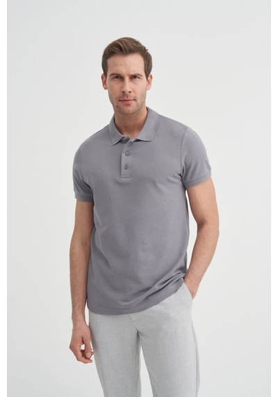 Cazador Caz 46130 Polo Pike T-shırt 26y Gri