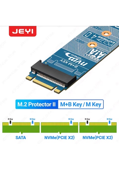 Jeyı M.2 Nvme Sata Çevirici Dönüştürücü M-key Nvme-pcıe 4.0 X4 64
