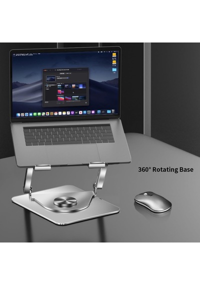 Laptop Standı Alüminyum Soğutmalı Mıknatıslı Harici Fanlı 360 Derece Döner Ayarlı Ergonomik Gam