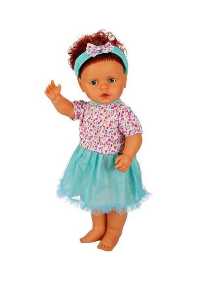 1060011 Lila Sesli Saçlı Et Bebek 60    Cm