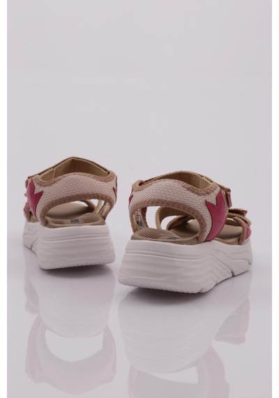 Dgn 0148 Kadin Sandalet 0148-2265-R0176 Bej - Pembe