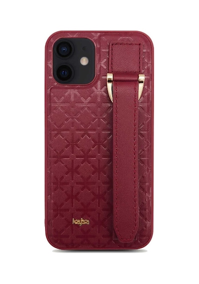Kajsa Apple Uyumlu iPhone 12 Pro Kılıf Kajsa Neo Clasic Serisi Mono K Strap Kapak ZORE-216634