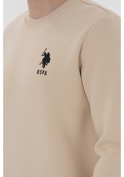 U.S. Polo Assn. Erkek Regular Fit Bisiklet Yaka Taş Sweatshirt 50292596-VR049