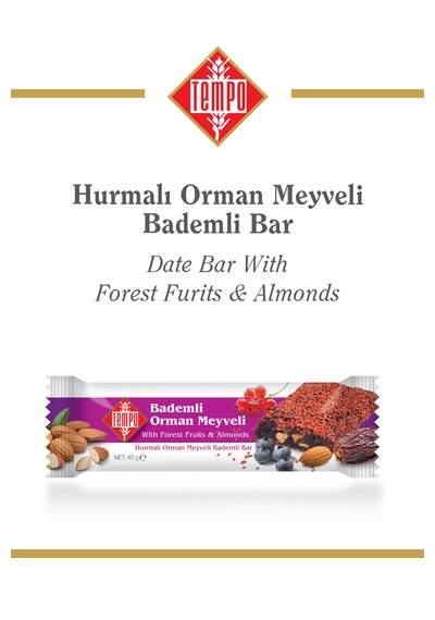 Hurmalı Orman Meyveli Bademli Bar X 12 Adet