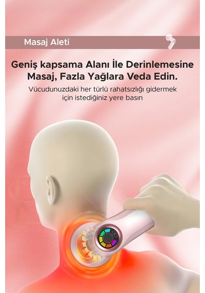 Selülit Önleyici Masaj  Cihazı Titreşimli Vücut Masaj Aleti Pembe