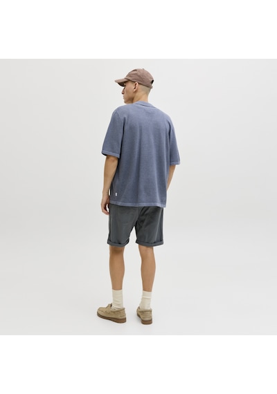 Jack & Jones Erkek Resort Yaka Triko Gömlek - Chris - 12288537 Blue Mirage