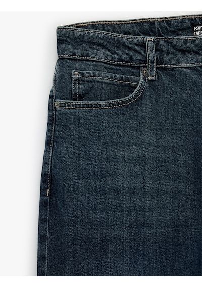 Koton Pamuklu Normal Bel Tapered Fit Jean Pantolon - Joe Jean Orta İndigo 6sam40156nd İndigo Koton Pamuklu Normal Bel Tapered Fit Jean Pantolon - Joe Jean Orta İndigo 6sam40156nd İndigo