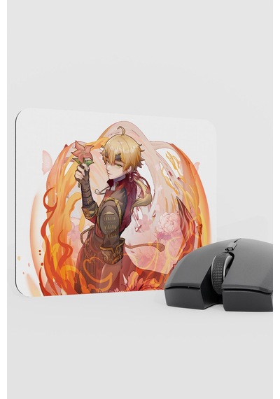 Thoma Genshin Impact Anime Oyuncu V5 - 22x18 Gaming Mouse Pad Fare Altlığı