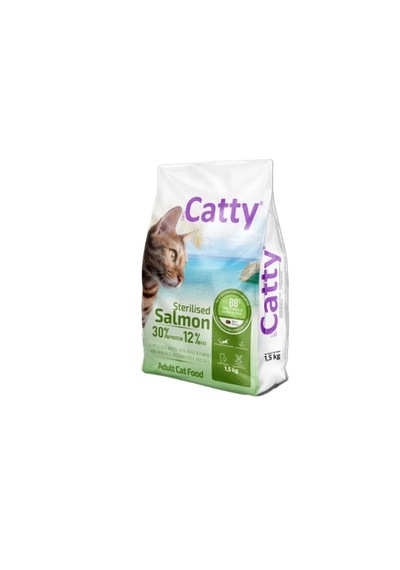 Catty Light Sterilised Somonlu Kısırlaştırılmış Yetişkin Kedi Maması 1500 G