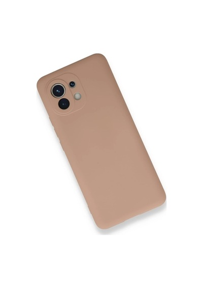 Muratech Newface Xiaomi Mi 11 Kılıf Nano İçi Kadife Silikon - Pudra