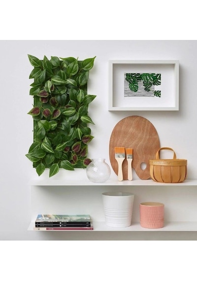 Ikea Fejka Yapay Bitki Duvar Paneli 26 Cm Yeşil Koyu Gri Gri - yeşil