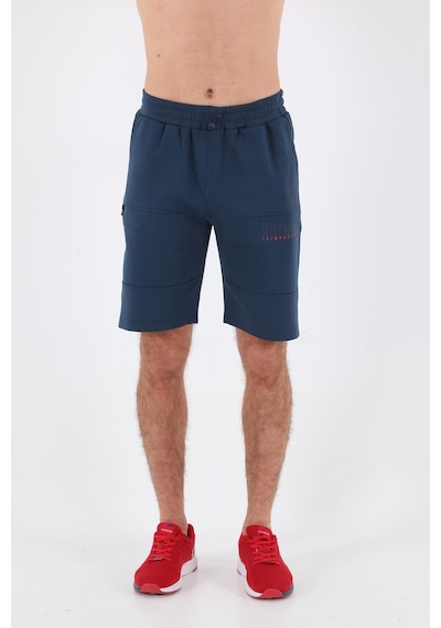 Maraton Sportswear Regular Erkek Sisli Mavi Şort 20549-sisli Mavi Açık Mavi
