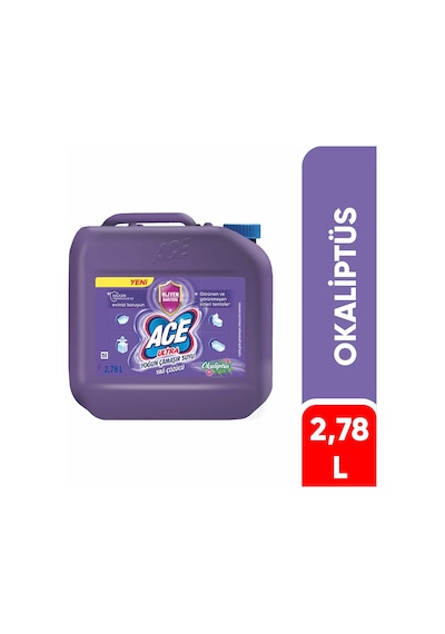 Ace Çiçek Kokusu Ultra Power Jel Yoğun Çamaşır Suyu & Yağ Çözücü 2780 ML