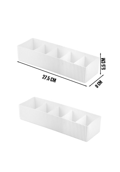 Porsima Org-16-1 Çekmece Içi 2li Düzenleyici Organizer Set Beyaz