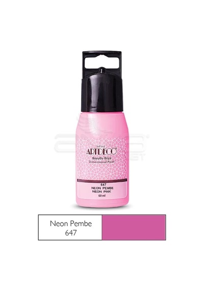 Boyutlu Boya 60ml 647 Neon Pembe Nocolor