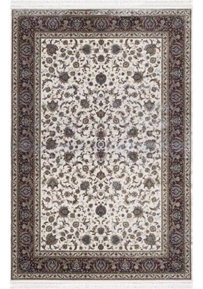 Artemis Halı Silk - 05160b - Bordo İpek Halı Kremi 160x230 Renkli