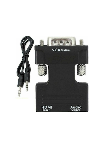 Hdmi To Vga Kablo Çevirici Dönüştürücü + Ses Destekli Mg-2163 (468077392)
