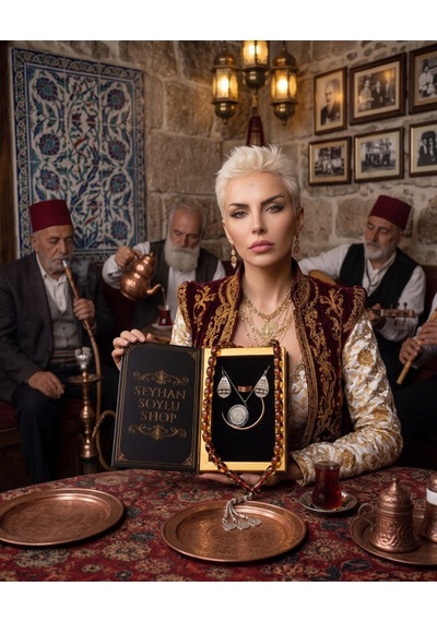 Özel Tasarım Kitap Kutulu Kadın Bakır Takı Seti Ve Tesbih Kombini - Kolye Küpe Bileklik Yüzük 5 Parça Otantik Şık Hediyelik - Doğum Günü Yıl Dönümü Anneler Günü Kadınlara Özel Gösterişli Hediye - N-00007 Özel Tasarım Kitap Kutulu Kadın Bakır Takı Seti Ve Tesbih Kombini - Kolye Küpe Bileklik Yüzük 5 Parça Otantik Şık Hediyelik - Doğum Günü Yıl Dönümü Anneler Günü Kadınlara Özel Gösterişli Hediye - N-00007