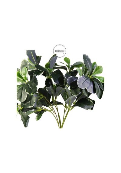 Yapay Mini Şeflera Demeti Alacalı Yeşil 30 Cm
