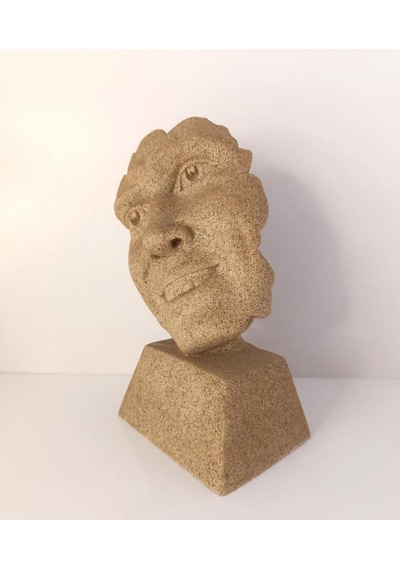 Biblo Gülen Adam Heykeli Hediye Sanat Ev Dekorasyon Ofis Masa Süsü Hediye Dekoratif