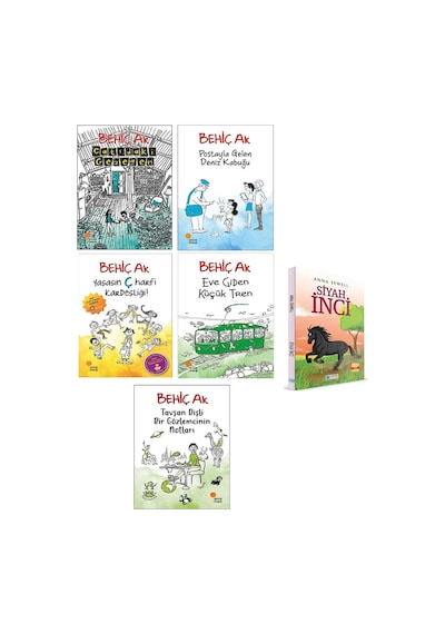 Çatıdaki Gezegen - Eve Giden Küçük Tren - Yaşasın Ç Harfi Kardeşliği - Siyah İnci 6 Kitap Set