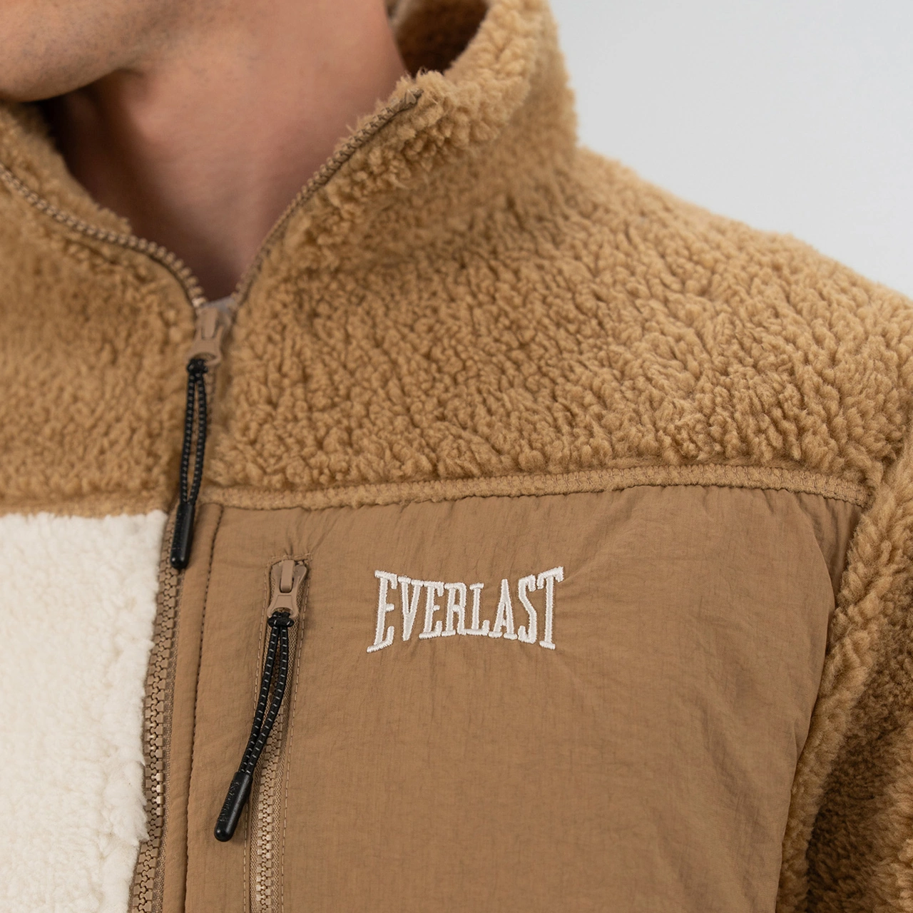 Everlast Winter Essentials Full Zip Sherpa Erkek Krem Sweatshirt Tm0110 Krem