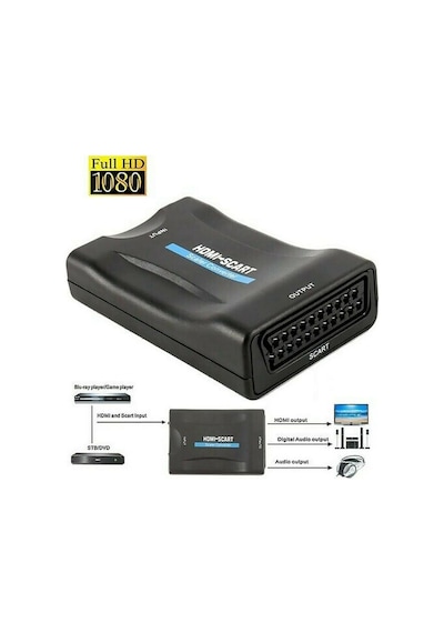 Hdmi To Scart Av Çevirici Dönüştürücü Skart Convert (529237400)