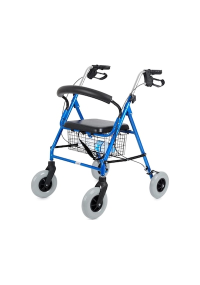 Rolatör Yürüteç Kalın Tekerlekli, 360 Dönebilen, Katlanır Alüminyum Gövde Dy049146l