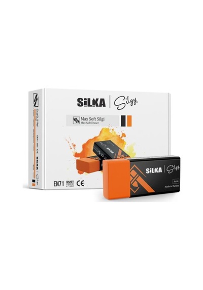 Silka Maxsoft Öğrenci Silgisi 24 Lü Turuncu Art.6