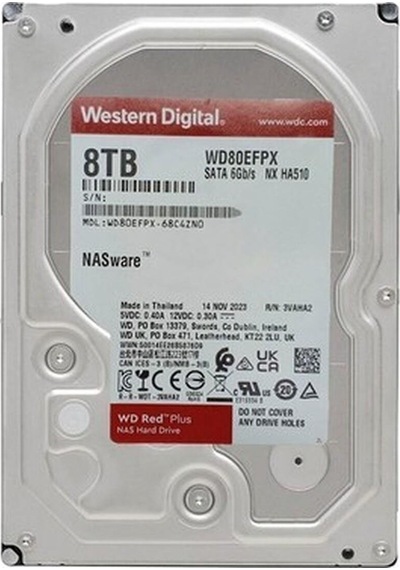 Wd 8tb Red Plus Nas 3.5" 5640rpm Sata3 -wd80efpx