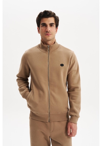 AR-MA Arma Erkek Örme Sweatshirt Regular Fit 3 İplik Basic Dik Yaka Tam Fermuarlı Cepli %70 Pamuk %30 Polyester K30324650702 Gri - Bej AR-MA Arma Erkek Örme Sweatshirt Regular Fit 3 İplik Basic Dik Yaka Tam Fermuarlı Cepli %70 Pamuk %30 Polyester K30324650702 Gri - Bej