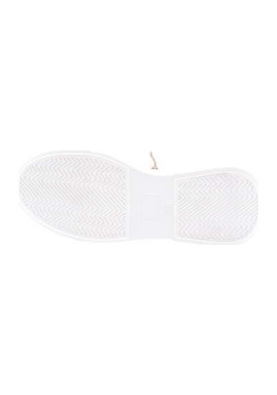 Dgn Es854-23y Kadin Kalin Taban Silver Taş Bağcikli Sneakers Ayakkabi ES854-2007-R0198 Beyaz