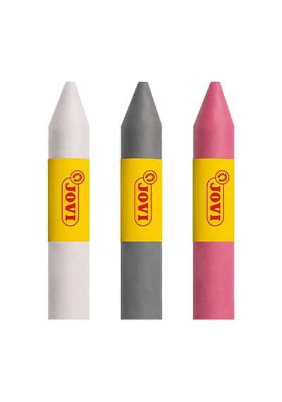 Jovı 175fa Yüz Boyası Stik Kalem 5,6gr Pembe-gümüş-beyaz - 3'lü Renksiz