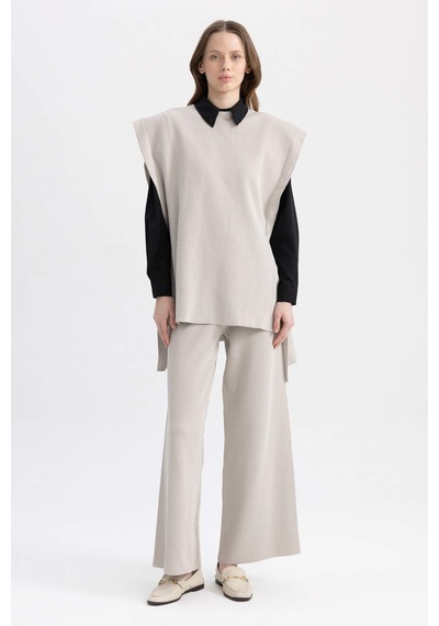 Defacto Regular Fit Süveter Y1323AZ23AUGR445 Gri