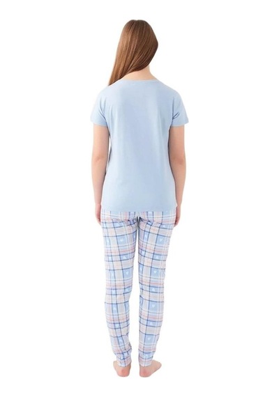 Pierre Cardin Pamuklu Lastikli Paça Kısa Kol Bayan Pijama Takım 001