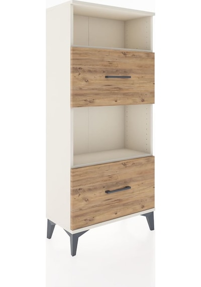 Hyperion Dolap 2 Raflı 2 Çekmeceli 60x44x134 Aytaşı-çam Aytaşı