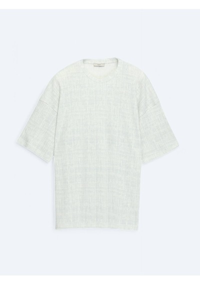 Kip Açık Haki Baskılı Bisiklet Yaka Pamuk Karışımlı T-shirt Çok Renkli Kip Açık Haki Baskılı Bisiklet Yaka Pamuk Karışımlı T-shirt Çok Renkli