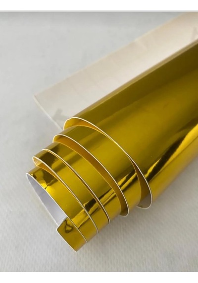 Esemiz Gold Aynalı Varak Altın Parlak Kendinden Yapışkanlı Otomobil Jant Motorsiklet Bisiklet Mobilya Beyaz Eşya A