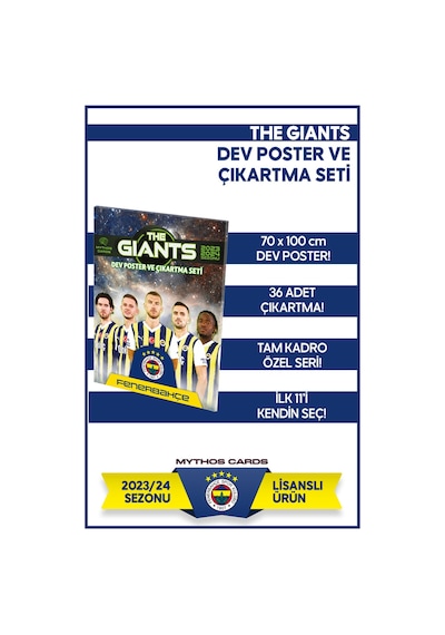 Mythos Cards The Gıants Dev Poster Ve Çıkartma Seti